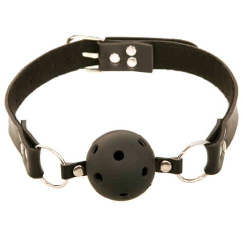 Кляп с отверстиями Pipedream Fetish Fantasy Series Breathable Ball Gag, черный