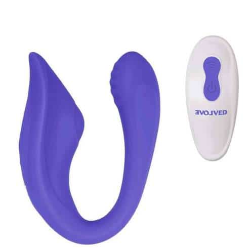 Cтимулятор Evolved Anywhere Vibe с пультом ДУ, фиолетовый