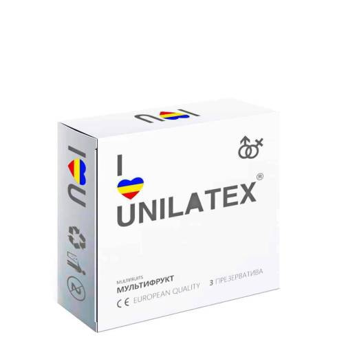 Презервативы ароматизированные Unilatex мультифрукт, 3 шт