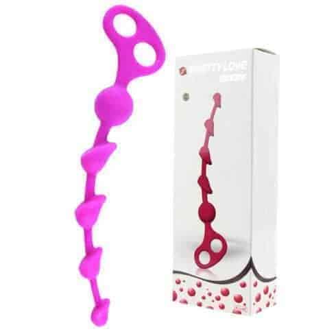 Анальная цепочка Baile Pretty Love Beeds, розовая