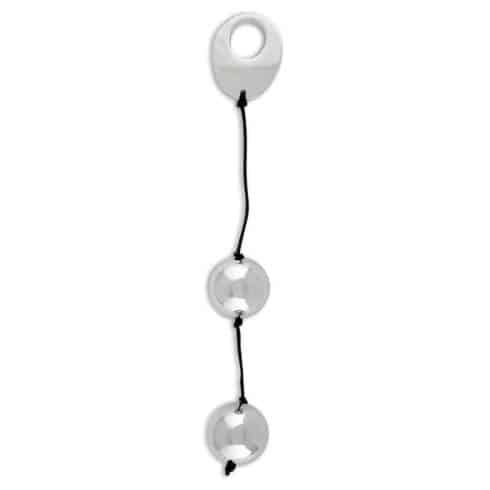 Вагинальные шарики металлические Seven Creations Domino, черные