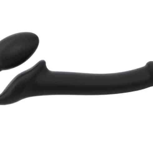 Гибкий страпон Strap-on-me Semi-Realistic S, черный