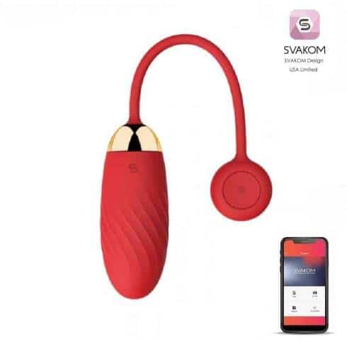 Виброяйцо Svakom Ella App, красный