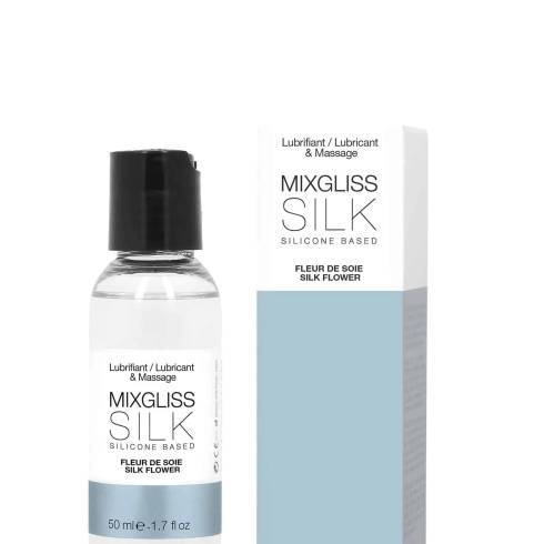 Массажный лубрикант Mixgliss Silk Шелковый цветок на силиконовой основе, 50 мл