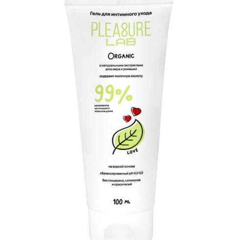 Лубрикант Pleasure Lab Organic на водной основе, 100 мл