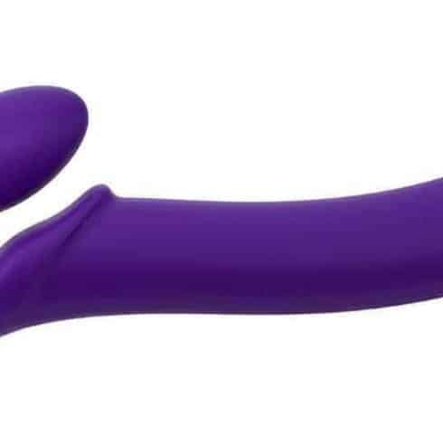 Гибкий страпон Strap-on-me Semi-Realistic XL, фиолетовый