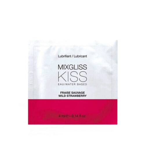 Лубрикант Mixgliss Kiss Лесная земляника на водной основе, 4 мл
