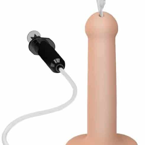 Фаллоимитатор с семяизвержением Strap-on-me Semi-Realistic 19.6 см без крема L, телесный