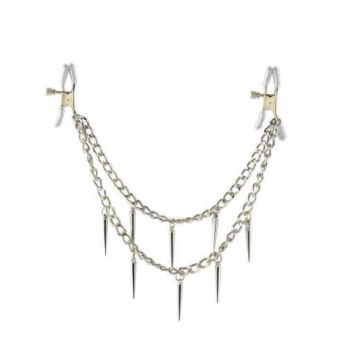 Зажимы для сосков PipeDream Rock Hard Nipple Clamps, серебристые