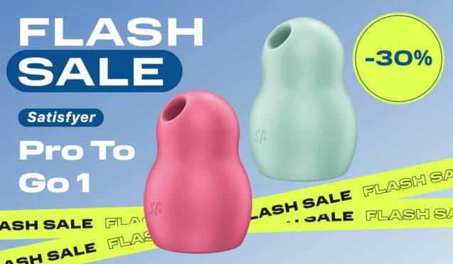 30% на вакуумные стимуляторы с вибрацией Satisfyer Pro To Go 1