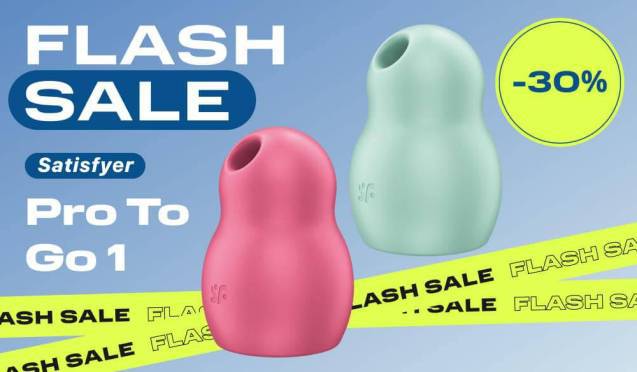 30% на вакуумные стимуляторы с вибрацией Satisfyer Pro To Go 1