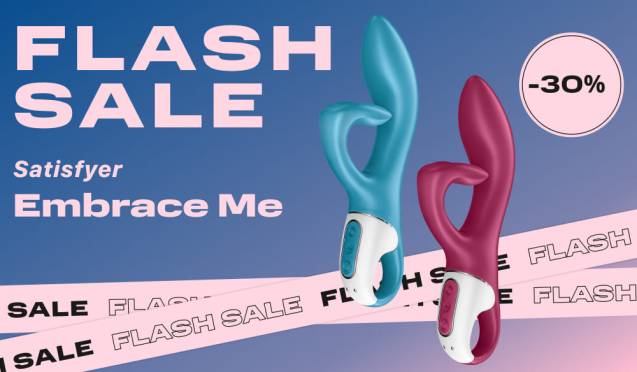 30% на вибратор-кролик Satisfyer Embrace Me