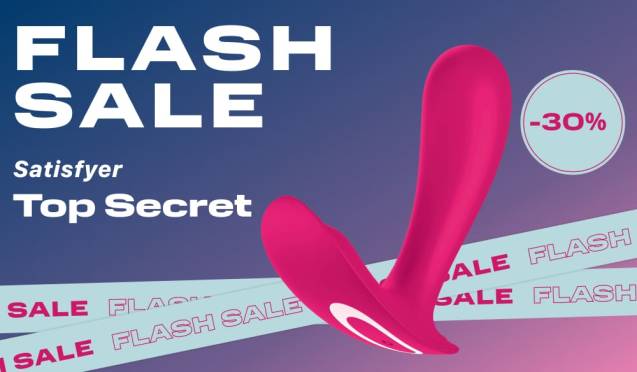 30% на вибратор для ношения Satisfyer Top Secret