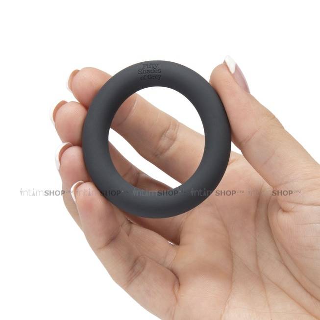 Эрекционное кольцо A Perfect O-Fifty Shades of Grey Silicone Cock Ring, черный