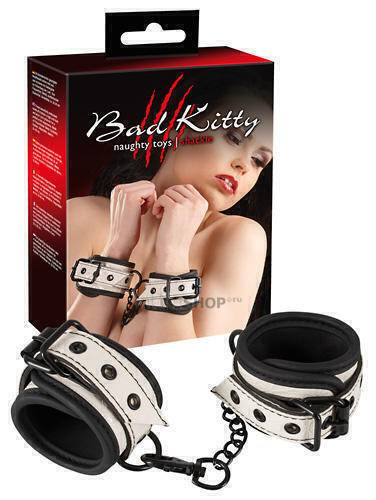 Мягкие наручники с цепью Bad Kitty Handfesseln