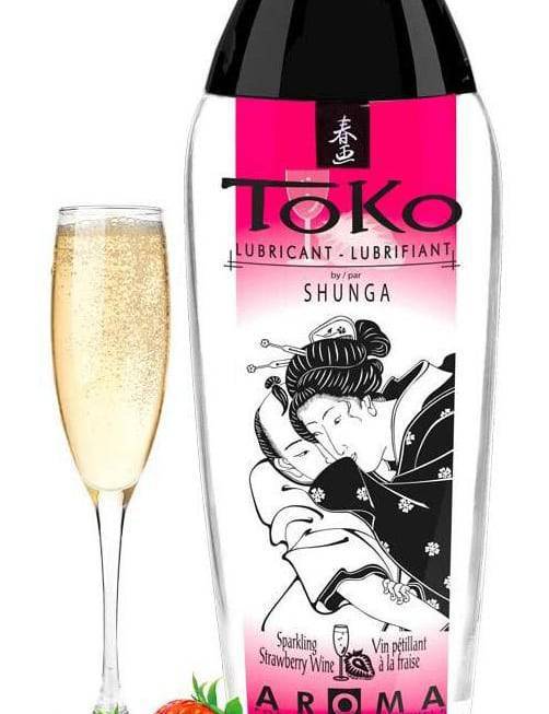 Оральный лубрикант Shunga Toko Aroma Клубника с шампанским на водной основе, 165 мл