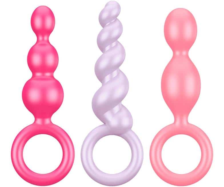 Анальные пробки Satisfyer Booty Call 3 шт, разноцветные Анальные пробки Satisfyer Booty Call 3 шт, разноцветные