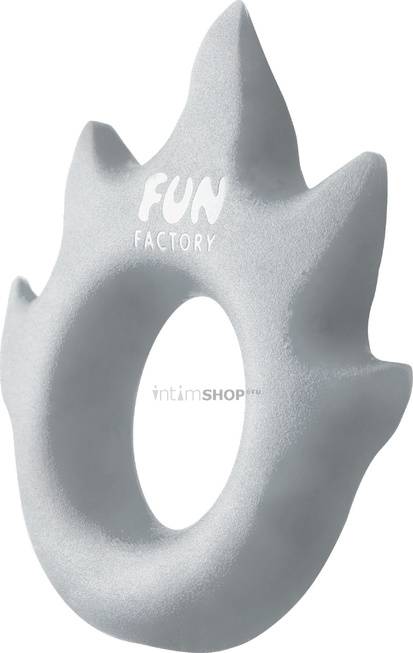Эрекционное кольцо Fun Factory Love Ring Flame, цвет серебристый