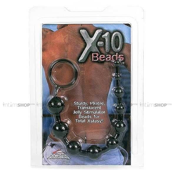 Анальные бусы California Exotic Novelties X 10 Beads, черные