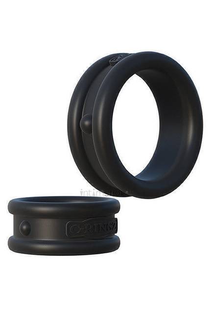 Эрекционные кольца PipeDream Max-Width C-Ringz, 2 шт, чёрный