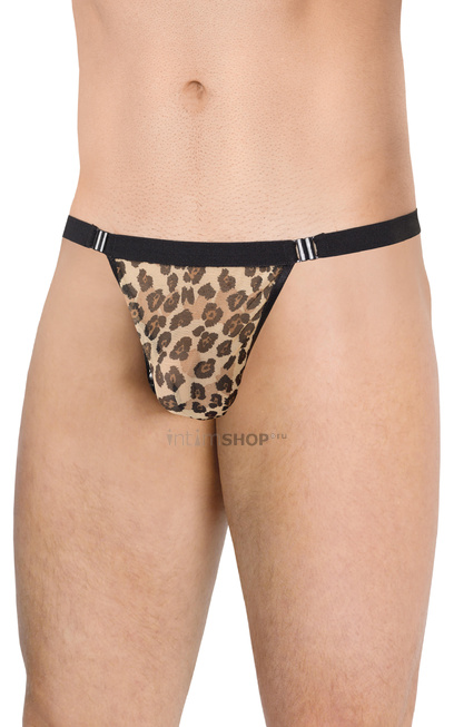 

Стринги мужские с крупным принтом леопард SoftLine Collection, леопардовый, OS