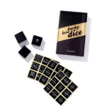 Кубики для эротических игр Bijoux Indiscrets Lucky love dice, черные