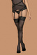 Чулки Obsessive Bondea stockings, Чёрный, S/M