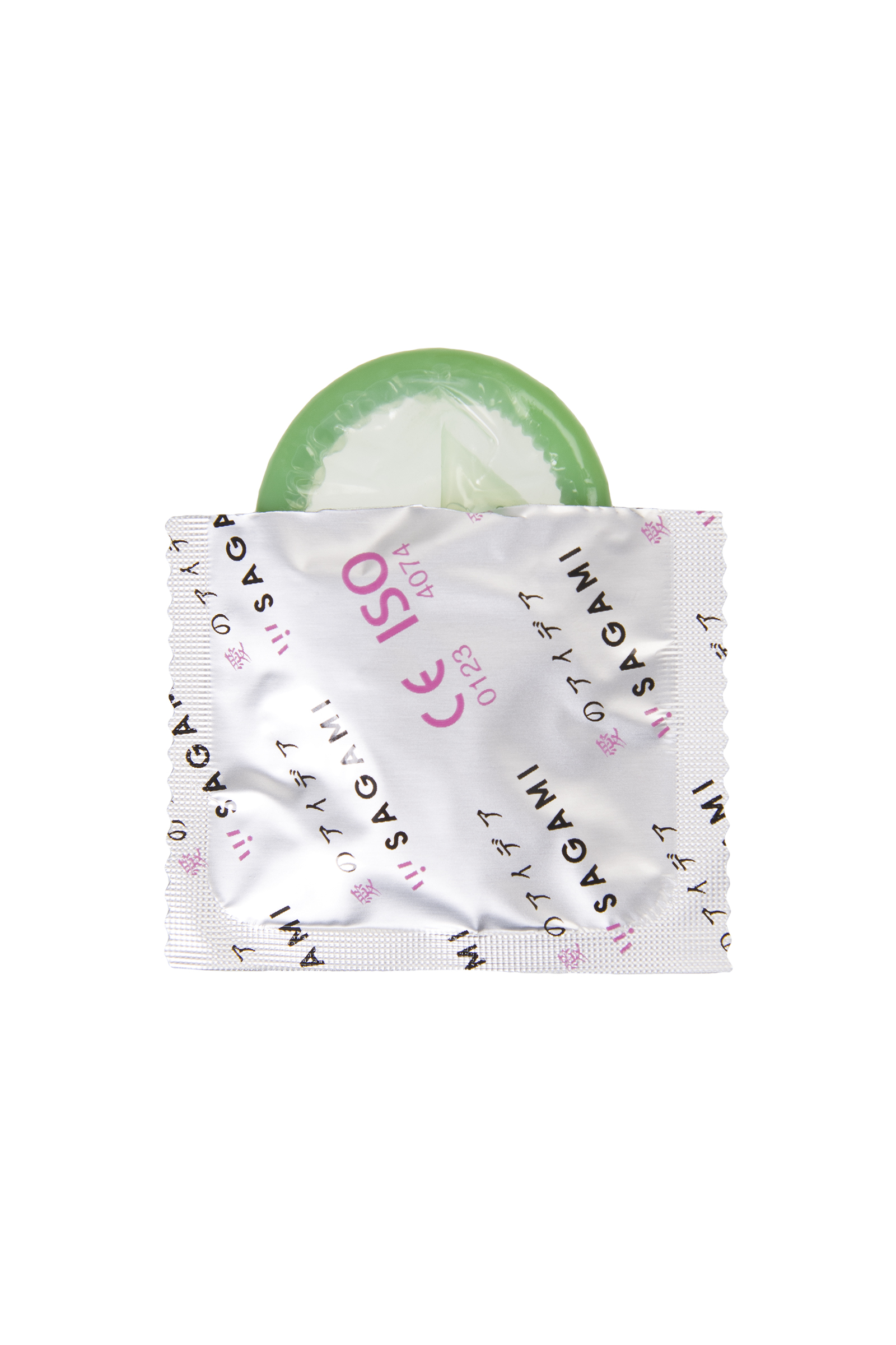 Презервативы ультрапрочные Sagami Xtreme Feel Long с точками, зеленые, 1шт