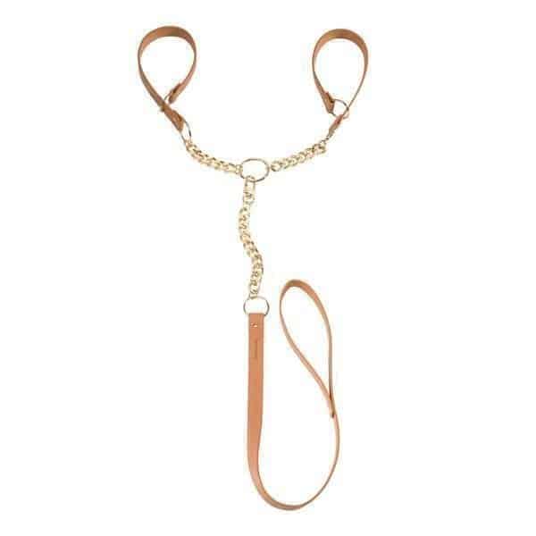 Bijoux Наручники с петлей коричневые