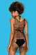 Сорочка Obsessive D 607 dress, Чёрный, One size