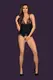 Боди Obsessive Chiccanta teddy crotchless, Чёрный, S/M