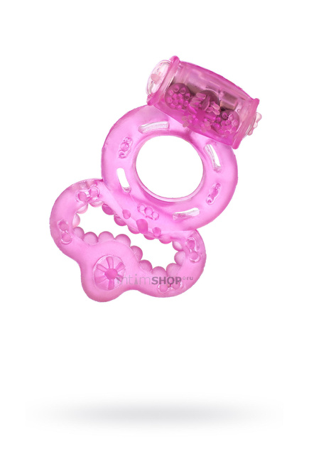 фото Виброкольцо Toyfa с подхватом, розовый