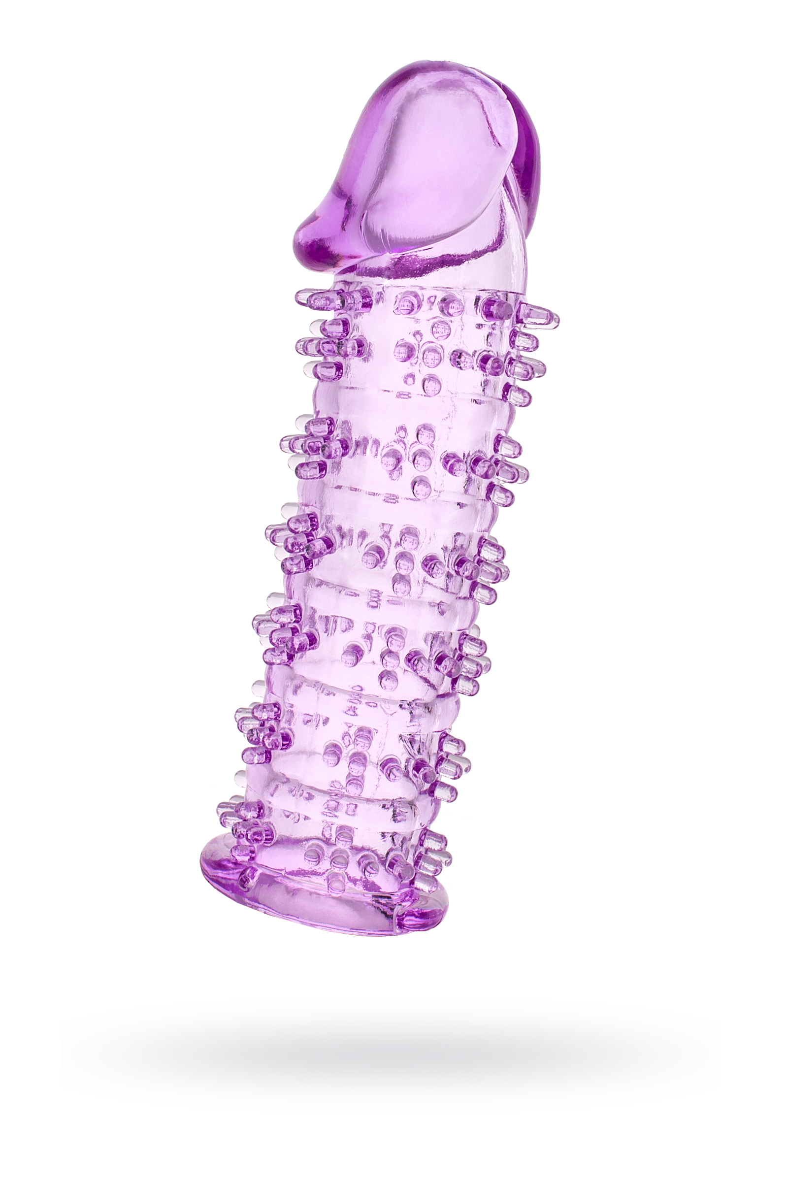 Насадка на член с усиками Toyfa, фиолетовая