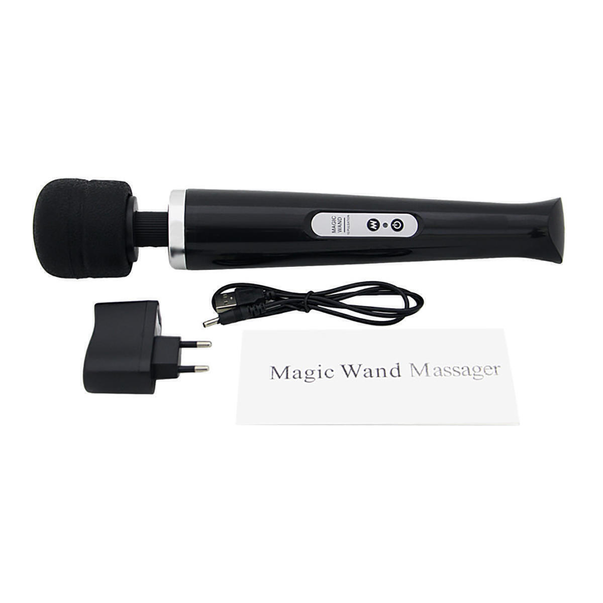 Беспроводной вибромассажер Magic Wand, 32 см, чёрный