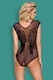 Боди Obsessive B 112 teddy S/L, чёрный