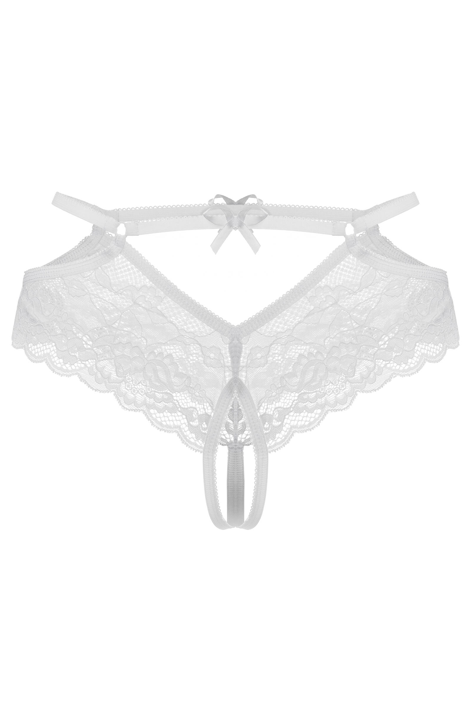 Трусики с доступом Erolanta Agnes, белые, 42-44