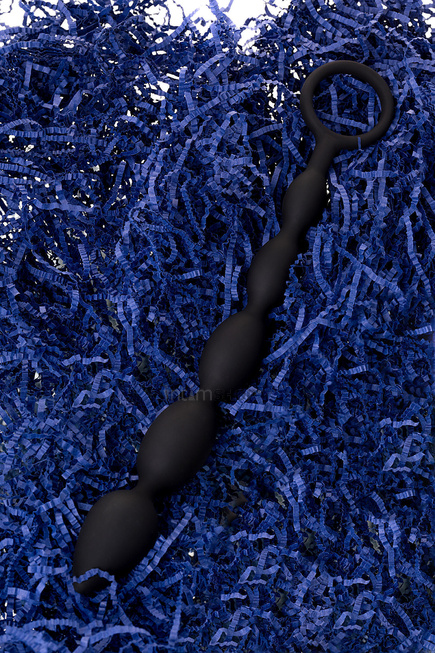 Анальная цепочка Toyfa A-Toys M, 27,6 см, черный - фото 9