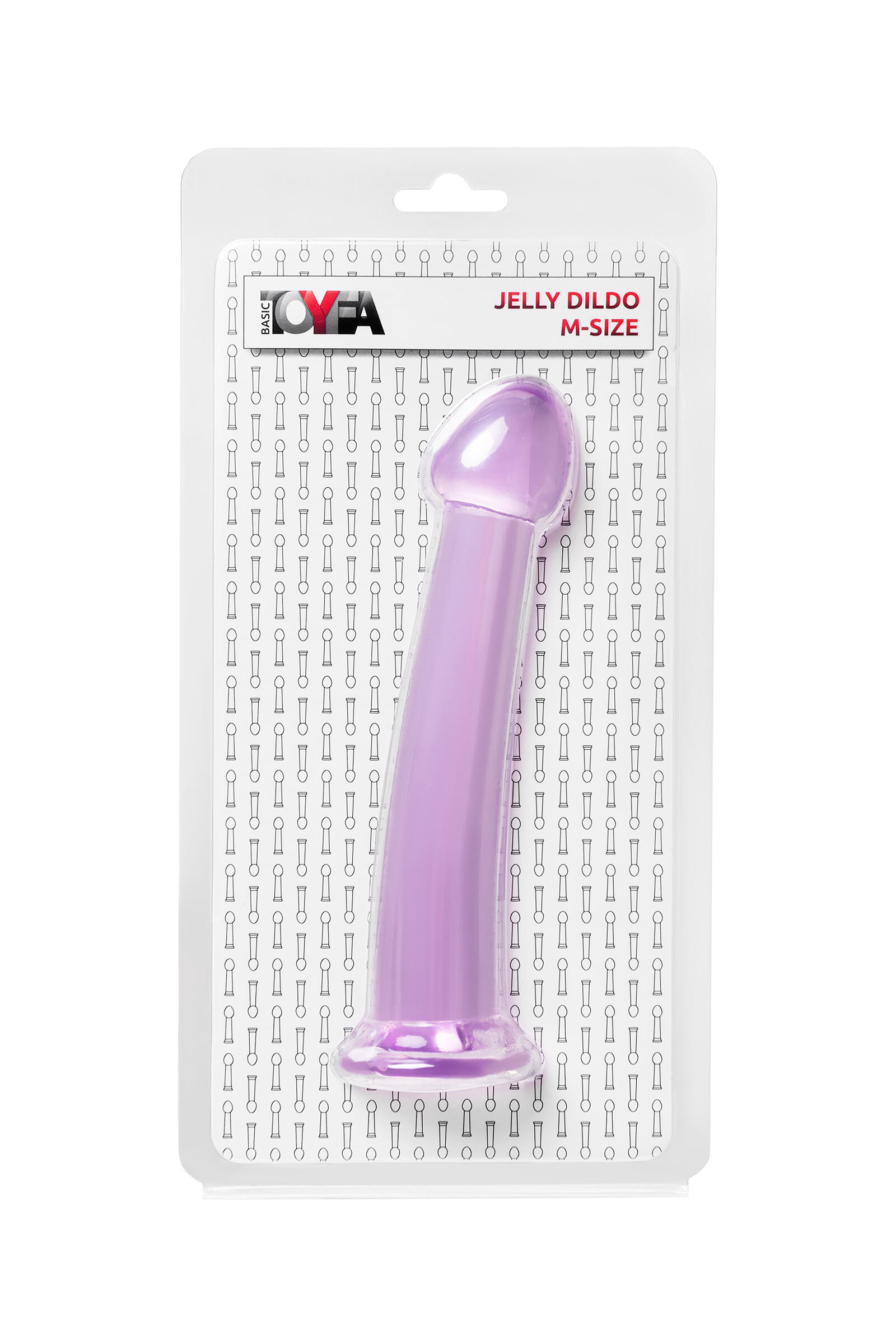 Фаллоимитатор Toyfa Jelly Dildo M на присоске 18 см, фиолетовый