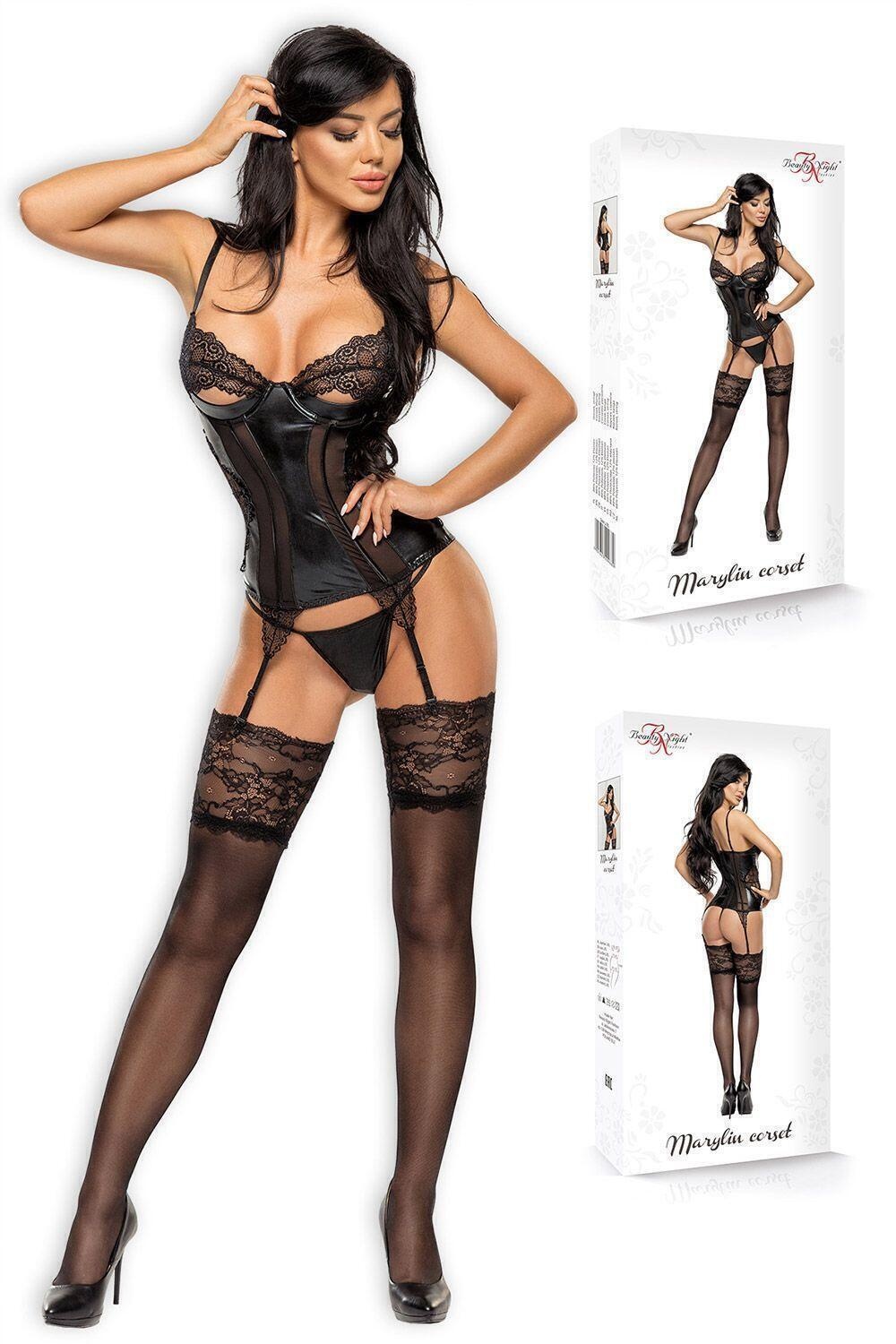 Корсеты Beauty Night Marilyn corset, Чёрный, L/XL