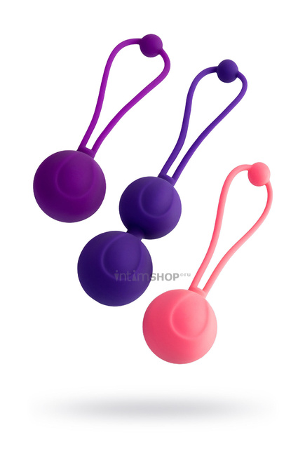 фото Набор вагинальных шариков Toyfa L"Eroina Bloom, фиолетово-розовый