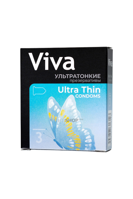 Презервативы Viva Ультратонкие, 3 шт от IntimShop