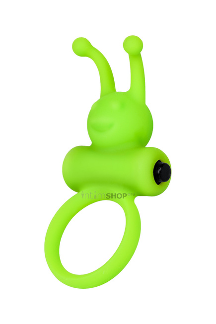 Виброкольцо на пенис Toyfa A-Toys, 9 см, зеленый - фото 2