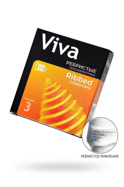 Презервативы Viva Ребристые, 3 шт