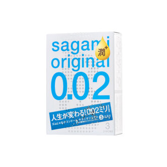 Презервативы полиуретановые с увеличенным количеством смазки Sagami Original 0.02 Extra Lub, 3шт