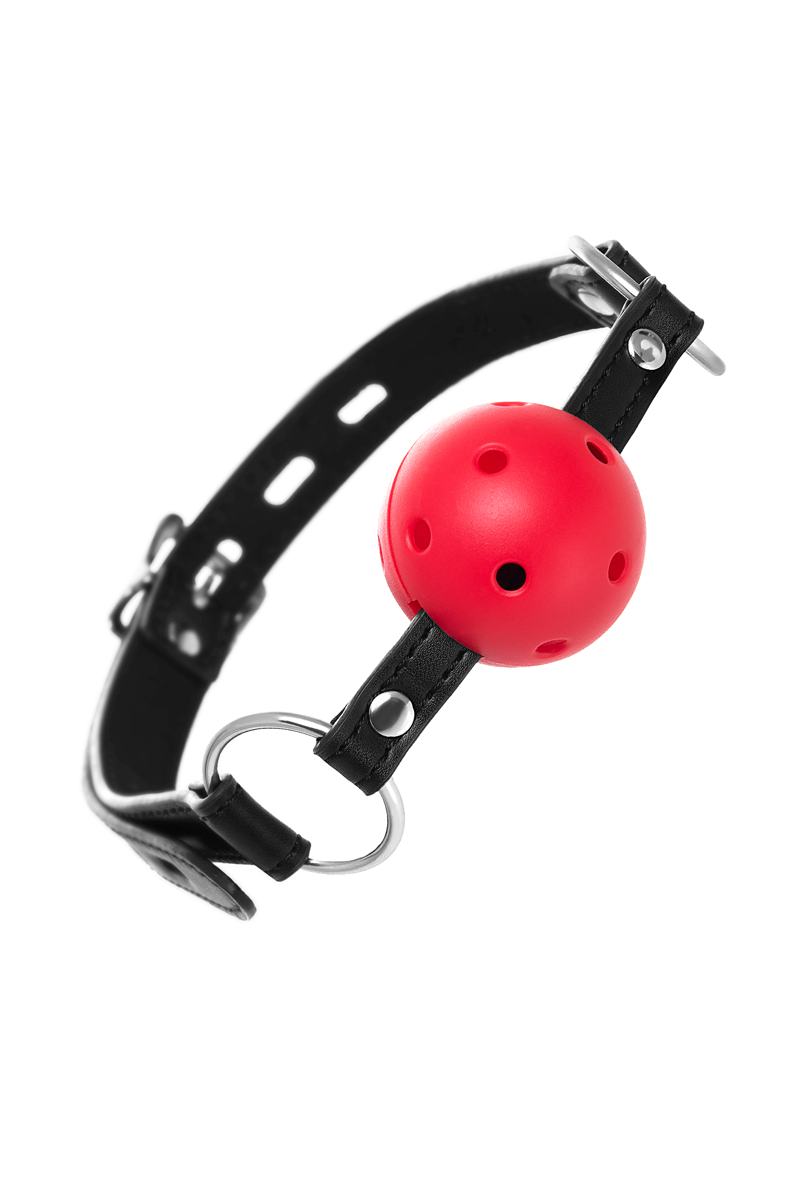 Кляп-шар с отверстиями для дыхания Anonymo by Toyfа, красный
