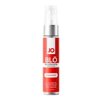 Оральный гель-лубрикант JO Blo Клубника с разогревающе-охлаждающим эффектом, 50 мл