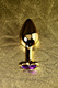 Анальная пробка ToyFa Metal с кристаллом цвета аметист, 8 см, золотистый