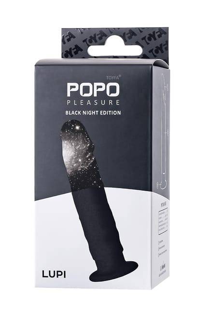 Анальный фаллоимитатор Popo Pleasure by Toyfa Lupi, черный от IntimShop