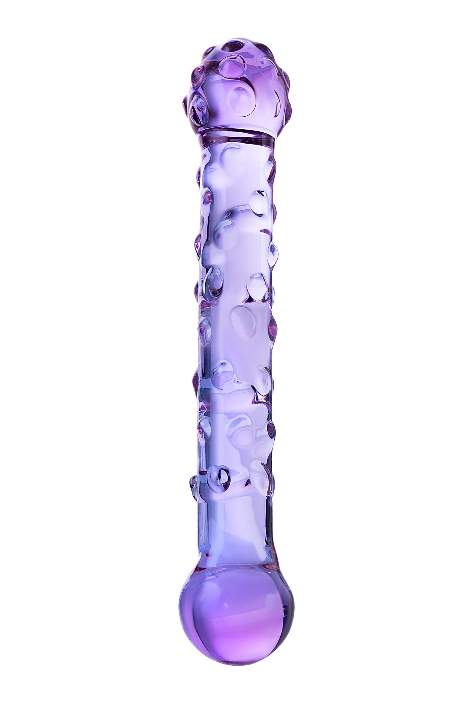 Фаллоимитатор Sexus Glass двусторонний, сиреневый, 19,5 см