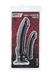 Двойной фаллоимитатор с вибрацией Toyfa Black & Red 19.5 см, черный